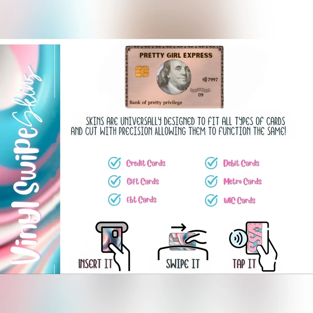 Pretty Girl Express Card Skin